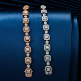 GL 9.5mm 18k Gold Plated Iced Out Moissanite 925 Silver Necklace Link Chain